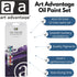 ART ADVANTAGE PAINT SET OIL .41OZ 12 COLOR